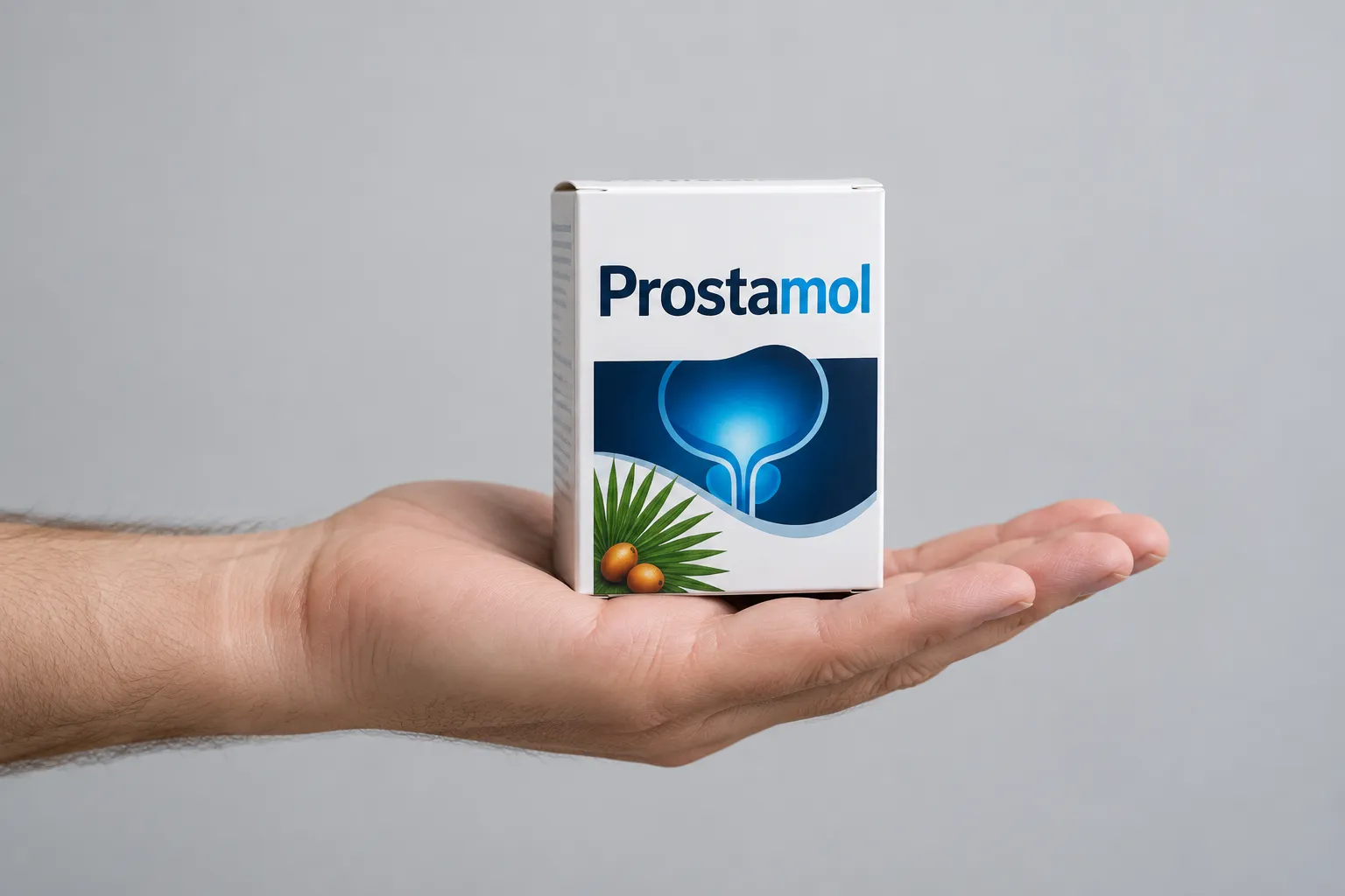 ProstAktiv — de verpakking in de hand