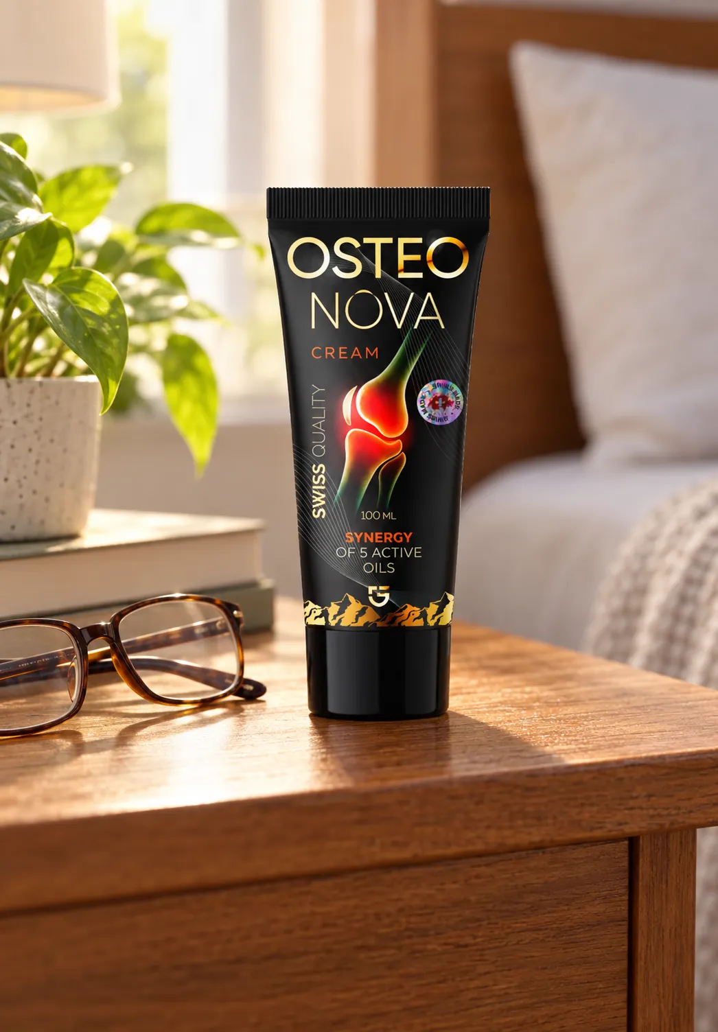 OsteoNova cream — de verpakking in het dagelijks gebruik