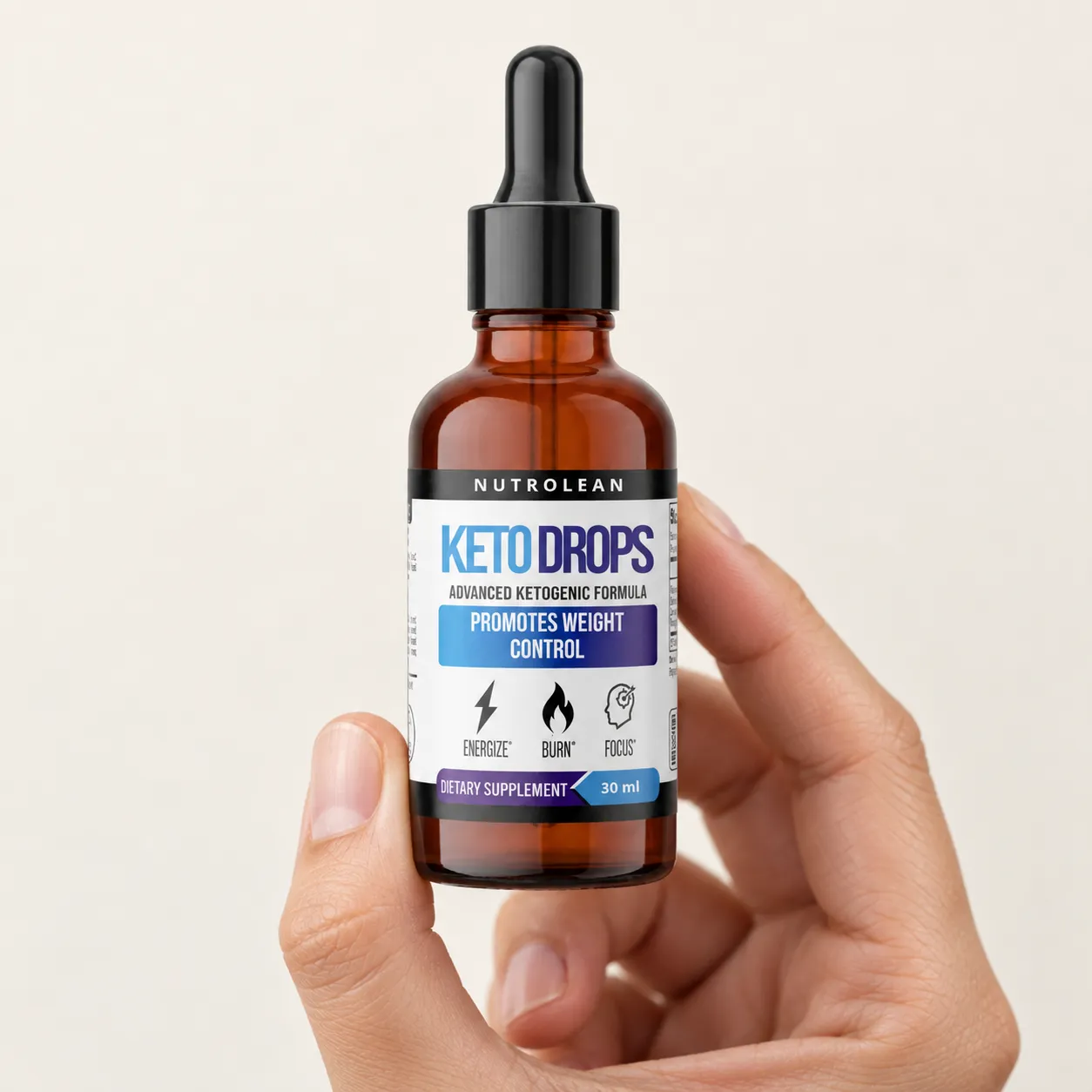 Nutrolean — de verpakking in de hand